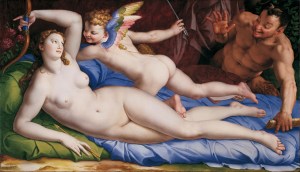 1554 - angolo bronzino - venus-cupido-and-satyr