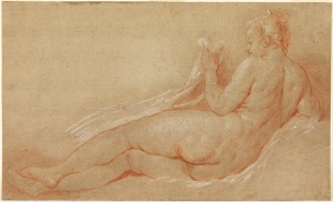 1750 - François_Boucher_-_Study_for_Reclining_Nude_-_Google_Art_Project