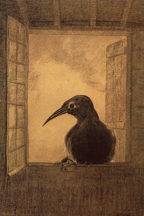odilon redon le corbeau 1882